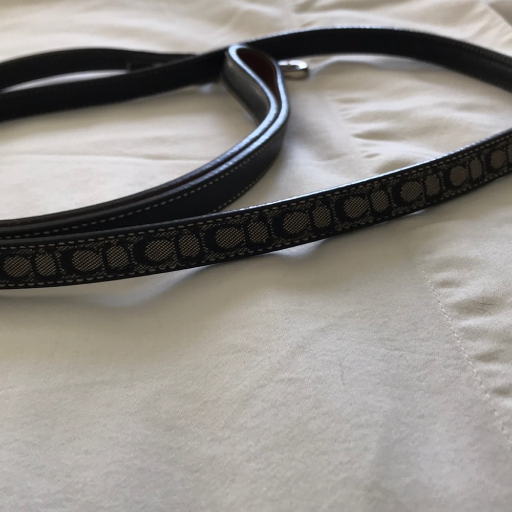 Small Signature COACH Dog Leash